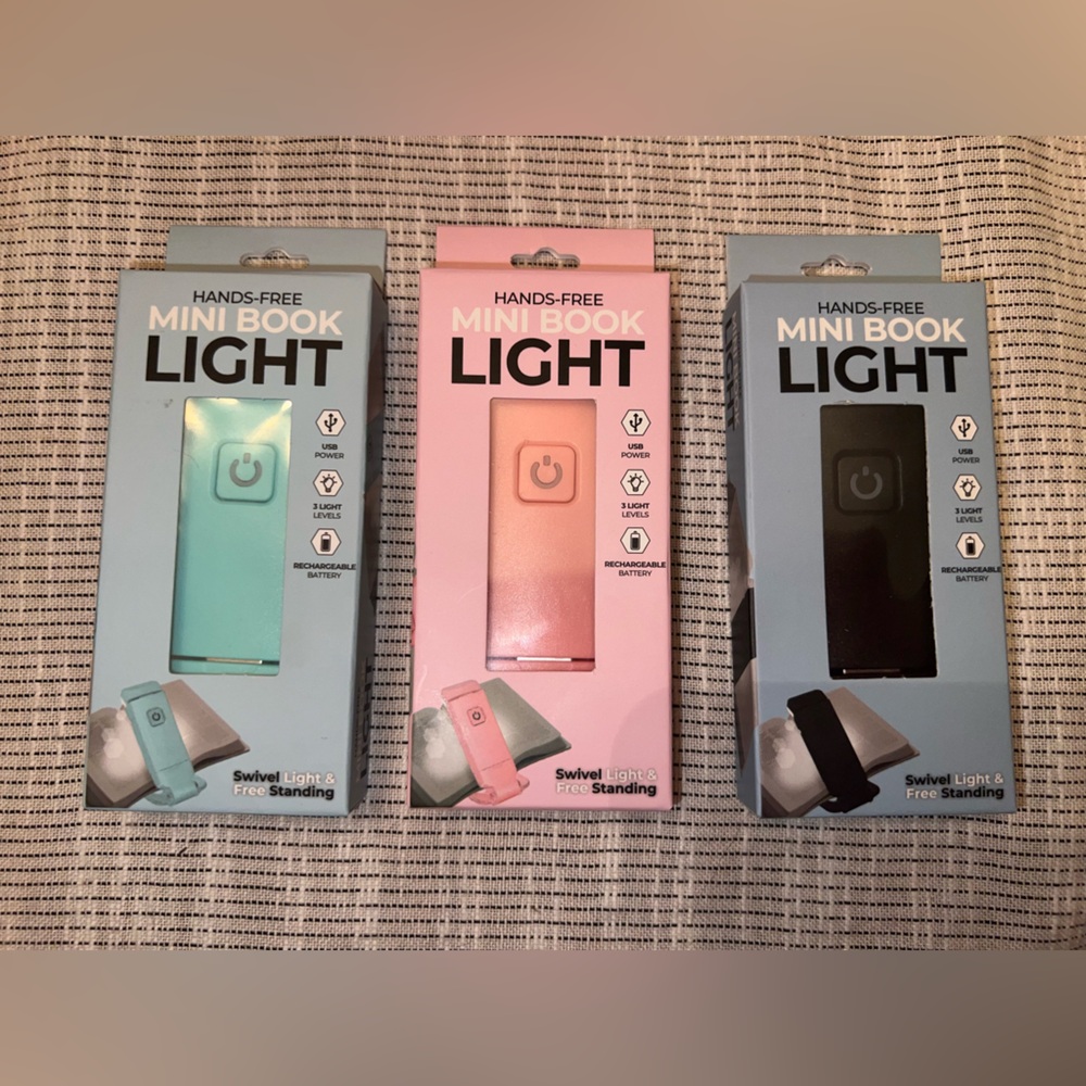 Hands-Free‎ Mini Book Light | Rechargeable | Choose Color